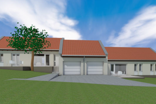 Keszthely Kertváros - Panoráma Lakópark - 2 lakásos kertkapcsolatos lakás - "B" lakás